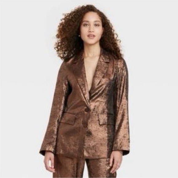 A New Day Bronze Oversized Blazer - Picture 1 of 5